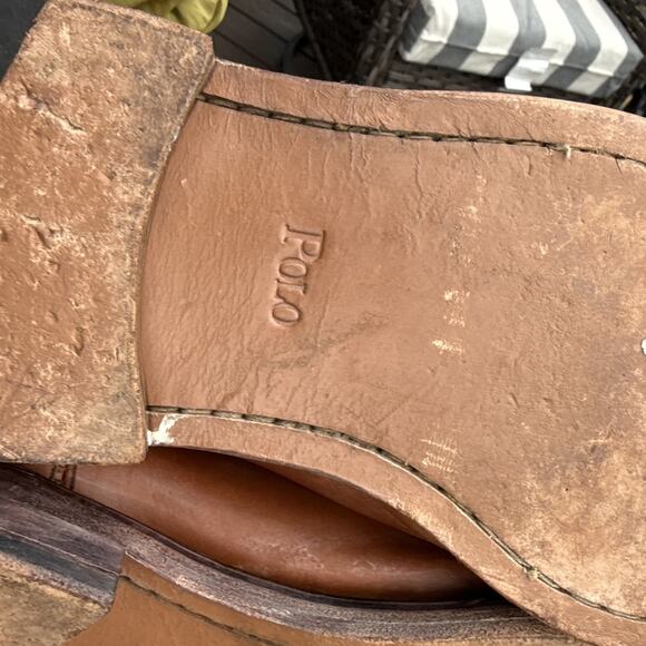 Polo Ralph Lauren Leather Newent Chelsea Boots Men's 9.5 D Brown Saddle 1934 F13 - Picture 16 of 16